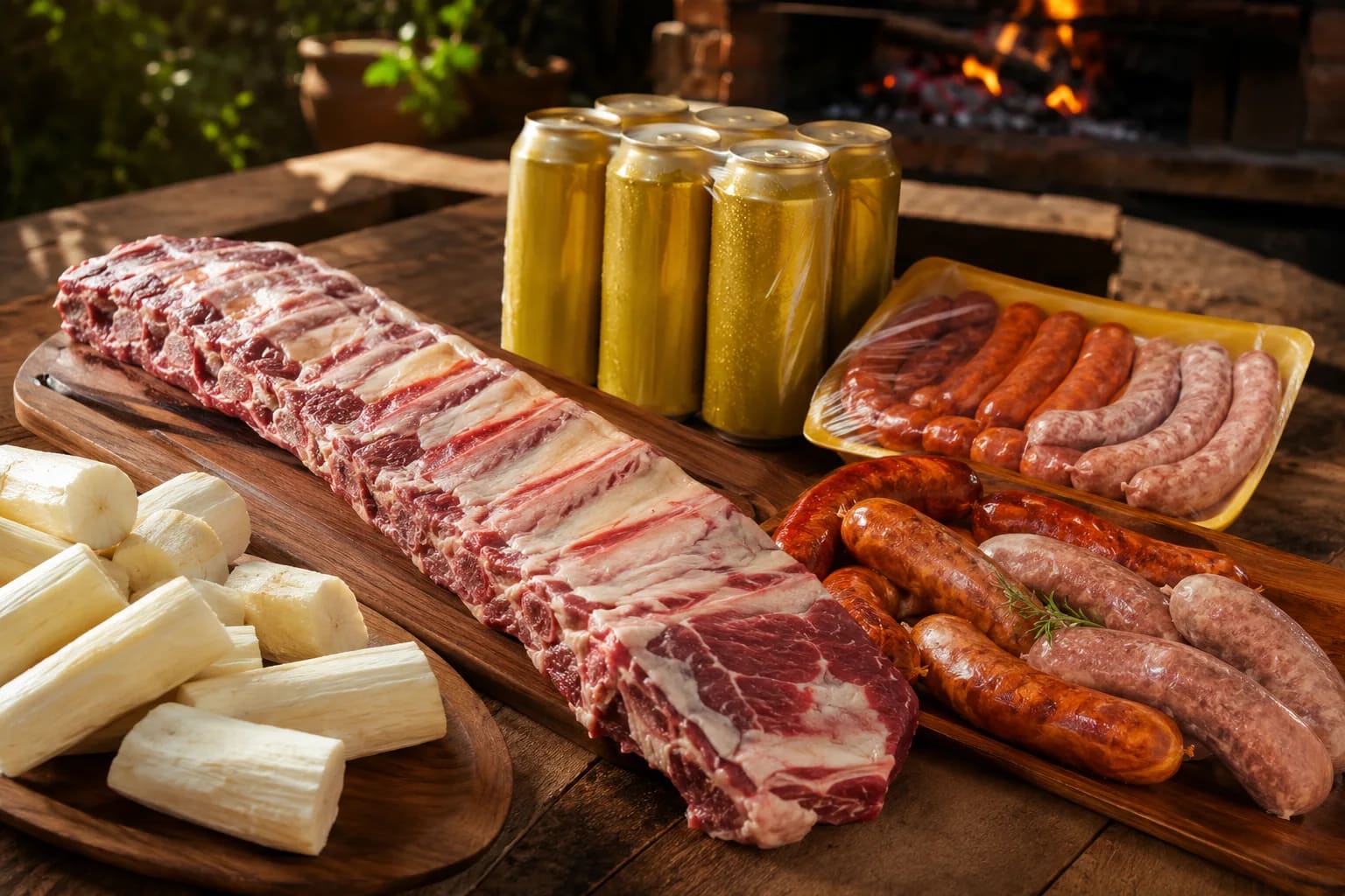 Asado en su puerta